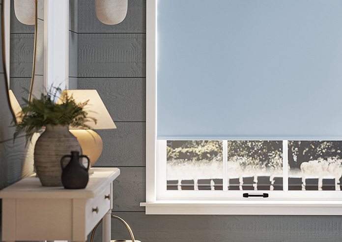 Trinity (Blackout), French Blue - Roller Blind - Image 5